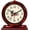 Brown, variant on Analog Loud Clock - 4.5" Silent Non-Ticking Operated Clocks with Retro Dial Plastic Frame Hands, Table Desk Clock for Bedroom Heavy Sleepers Seniors