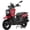 Red, variant on X‑Pro Tank 200 EFI 200 Gas Moped with EFI, Automatic Transmission, 12" Alloy Wheels, LED Lights & LCD Display