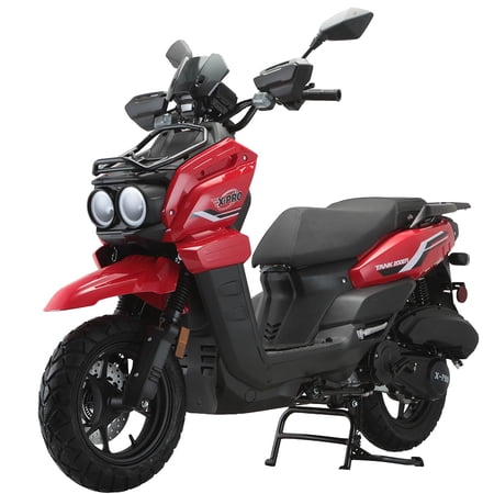 X-Pro Tank 200 EFI 200 Gas Moped with EFI, Automatic Transmission, 12" Alloy Wheels, LED Lights & LCD Display