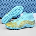 thumbnail image 3 of Zapatos de fútbol profesionales para hombres y mujeres, botas de entrenamiento de tobillo con picos largos, entrenamiento de hierba interior, partido ultraligero, venta al por mayor, 3 of 5