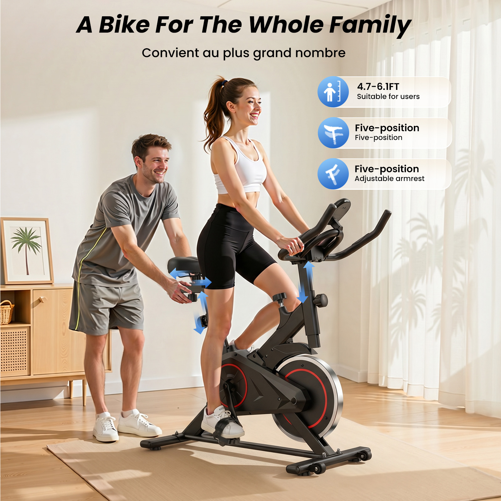 Patbrela Stationary Exercise Bike, 100 Resistance Levels photo 2