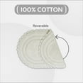 thumbnail image 5 of Better Trends 20" x 32" Oval Shape Bath Mat 100% Cotton Bathroom Rug Water Absorbent Bath Rug Machine Washable (Ivory) Lilly Crochet Collection, 5 of 6