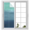 thumbnail image 2 of Teal Blue Ombre Window Privacy Film, Modern Abstract Art Texture Static Cling UV Sun Blocking Tint Film Heat Control Windows Films for Bedroom Bathroom, Window Stickers 29.5"x78.7", 2 of 8