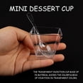 thumbnail image 2 of Paquete de 200 Tazas de Postre con Cucharas, Juego de de Postre de 60 Ml, Tazas de Postre de PláStico para Bricolaje, Juego de Tazas Trapezoidales Reutilizables, 2 of 5