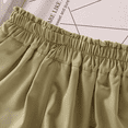 thumbnail image 5 of Girls Summer Casual Shorts Loose Fit Skort Pants Elastic Waist Comfortable Playwear For Kids Age 6 14 Outdoor Daily Wear Soft Girls Shorts Green 8-9 Years, 5 of 7
