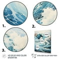 thumbnail image 3 of Designart "Japon Art Waves Of Calm III" Nautical & Beach Floater Framed Canvas Print, 3 of 7