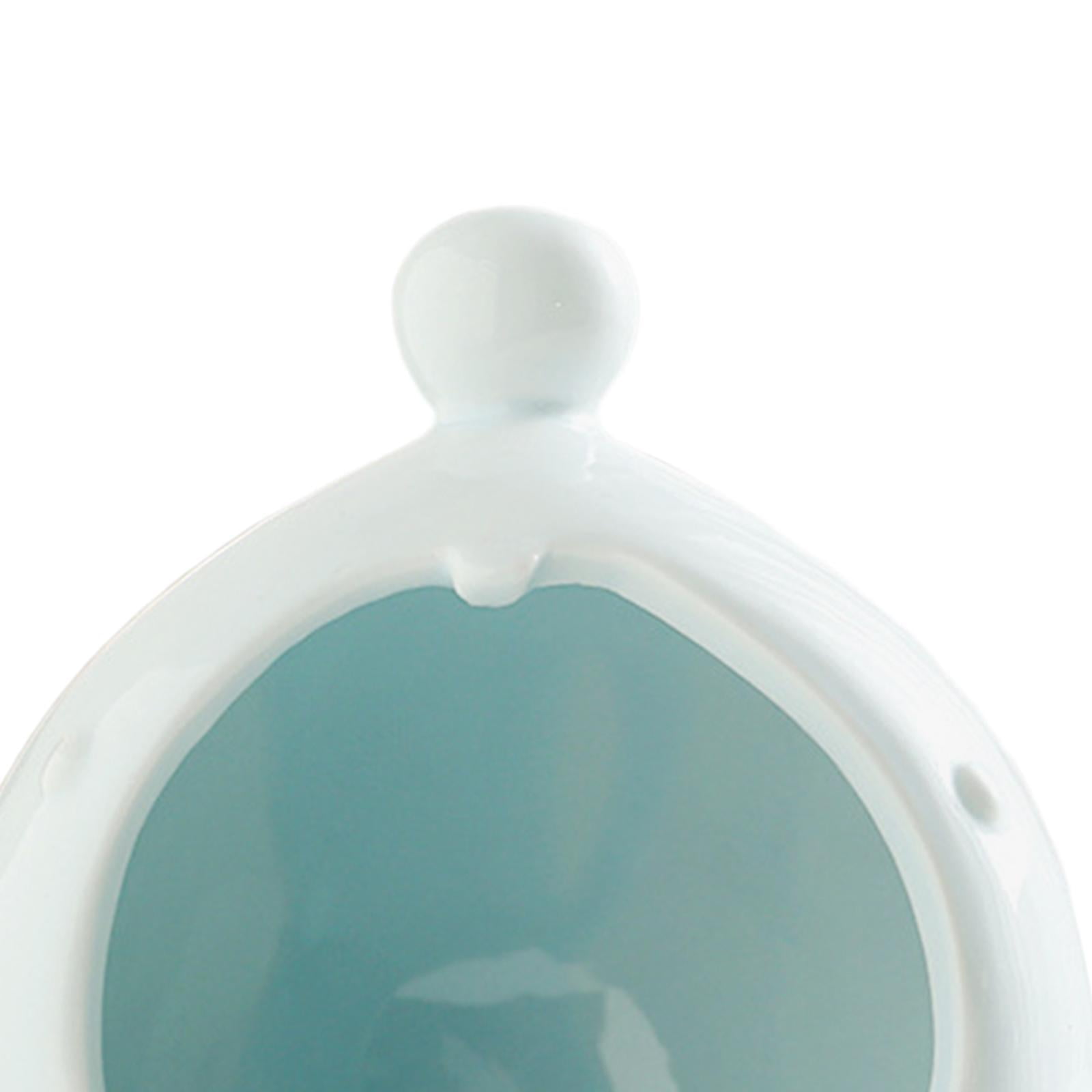 Stgfyxgs Ceramic Hamster Habitat Hideout, Hamster House Hut Cave Habitat Decoration Ceramic Cave Cool Pet Bed Outdoor for Small Animal Blue