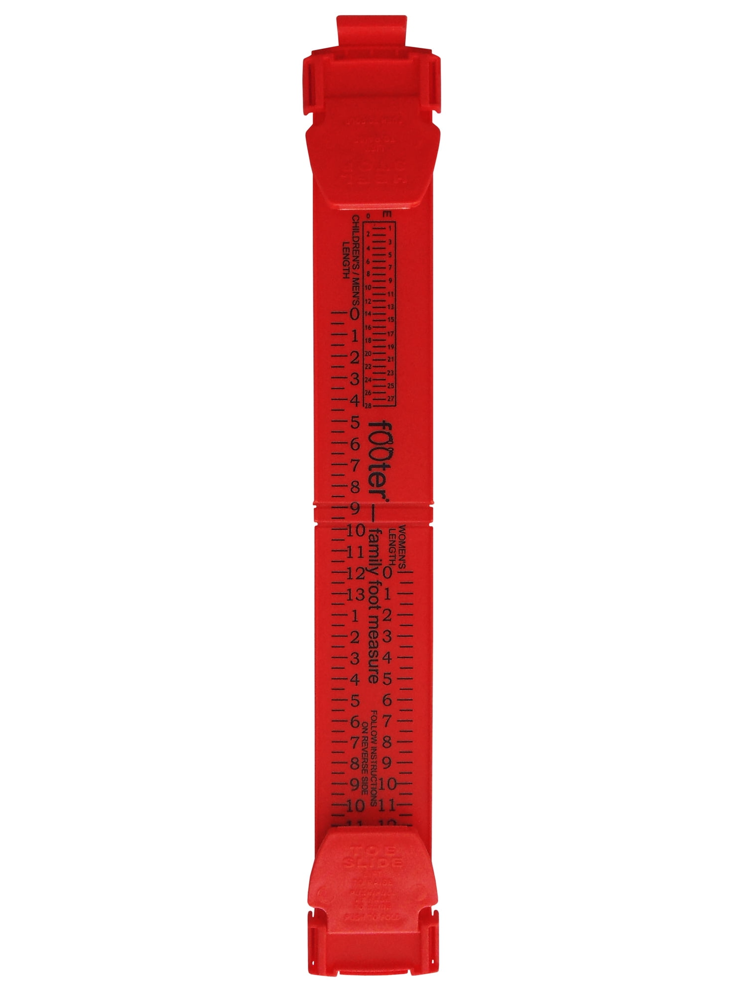 Footer Family Foot Measure Length and Width Shoe Sizing Shoe Sizer Measuring Stick