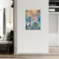 thumbnail image 3 of Farmhouse Dandelion Bathroom Wall Art Rustic Dandelion Butterfly Pictures Wall Decor Country Teal Bathroom Canvas Prints Painting Home Artwork for Bedroom Office Living Room Framed 12"x16", 3 of 6