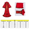 thumbnail image 3 of Disfraz de Padme para cosplay, disfraz de batalla espacial de fantasía para mujer adulta, túnica roja, peluca, vestido, capa, trajes, accesorios para fiesta de carnaval y Halloween, 3 of 5