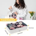 thumbnail image 5 of Koala Portable PU Leather Jewelry Organizer with Removable Compartment, Storage Box, Necklace Holder, and Travel Organizer, 5 of 6
