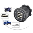 thumbnail image 2 of USB Charging Socket Double USB Outlet USB Charging Port for Car Boats Marine, 2 of 11