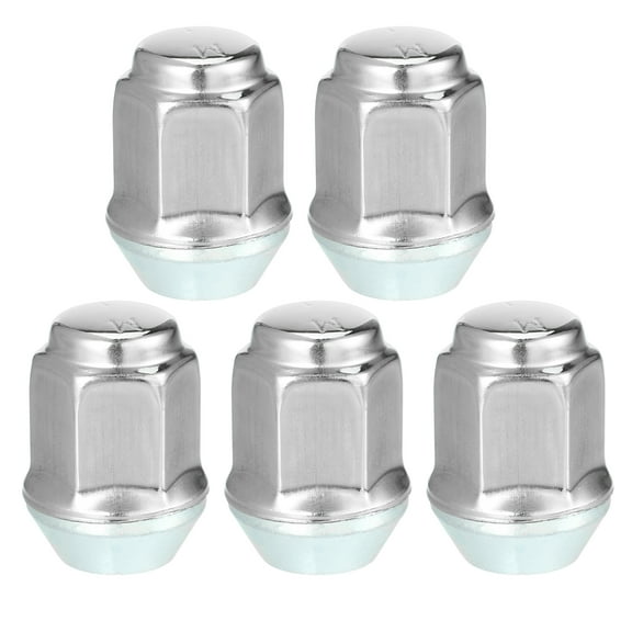 Unique Bargains 5 Pcs M12 x 1.5 Wheel Lug Nuts for Ford Focus for Dodge Grand Caravan Carbon Steel Silver Tone