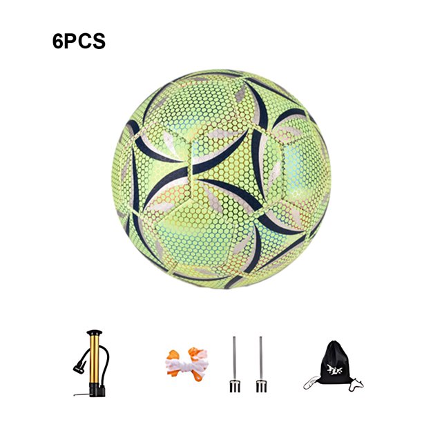 Advancent El fútbol luminoso del tamaño estándar de la PU ilumina las habilidades en el fútbol del campo que entrena el fútbol del ES Ropa Deportiva, Zapatos hexágono Talla 5