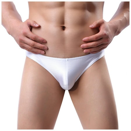 

HGWXX7 Plus Size Lingerie Men Fashion Briefs A Ventilation Casual Pant Wire Drawing Brief Underpants