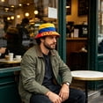 thumbnail image 6 of 2026 New National Flag Bucket Hat, Unisex Breathable Sun Protection Hat, Packable Wide Brim Fisherman Cap for Soccer Fans Outdoor Hiking Travel, 6 of 8