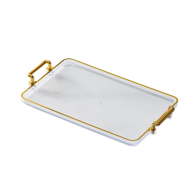 Advancent Nordic Style Farmhouse Serving Tray Multiuse for Shower Bedroom Office Teteras Blanco