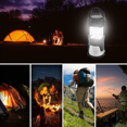 thumbnail image 3 of LED Camping Lantern Portable Outdoor Flashlight with Solar Panel, Camping Gear Handheld Flashlights 2-in-1 Camping Lights for Hiking, Camping, Emergencies, Hurricanes, Outages (2 Pack), 3 of 4