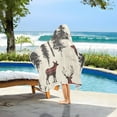 thumbnail image 3 of Yayeee Kids Hooded Towels Toddler Soft Absorbent Beach Bathing Wrap 50" x 23.5", Plaid Deer, 3 of 5