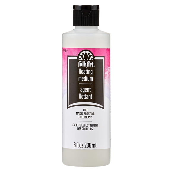 FolkArt Art Paint Floating Medium, 8 fl oz, Clear