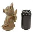 thumbnail image 5 of Zen Yoga Flying Pig Angel Hog Heavens Meditating In Lotus Pose Rustic Statue, 5 of 7