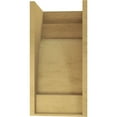 thumbnail image 4 of 12"W x 12"D x 24"H Wide Mediterranean Rough Cedar Woodgrain TimberThane Corbel, Primed Tan, 4 of 6