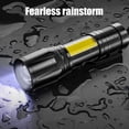 thumbnail image 4 of Mini linterna LED recargable por USB XPE + COB linterna impermeable Ehuebsd con zoom batería integrada luz de Camping, 4 of 9