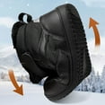 thumbnail image 6 of NOKIO Kids Wide-Toe Box Winter Boots Fau𝗑 F𝗎r Lined Hook-and Loop Closure Textile Upper Flexible Drop Non‑Slip Sole Comfortable Cold Weather Footwear for Boys Girls, 6 of 8