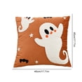 thumbnail image 4 of Funda Almohada Decorativa Bordada Halloween para Del (gran Fantasma) Rojo, 4 of 4