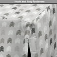 thumbnail image 4 of Tribal Dog Crate Cover, Geometric Rectangle Form with Various Inner Stripes Muted Tones Art, Easy to Use Pet Kennel Cover Small Dogs Puppies Kittens, 7 Sizes, Grey Pale Taupe and White, by Ambesonne, 4 of 6