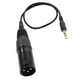 thumbnail image 5 of Conector XLR de 35 cm de 3 clavijas a conector estéreo de 3,5 de sonido de micrófono y sonido Gloria Cable XLR hembra a macho, 5 of 6