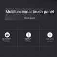 thumbnail image 5 of 2Pcs Flush Brush Wall Plate Single 1 Gang Outlet Cable Entry Tidy Mount Face Black, 5 of 10