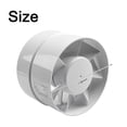 thumbnail image 4 of 4\" 5\" 6\" 100 125 150 mm In-line Extractor Fan Air Blower Fan Bathroom Kitchen, 4 of 9