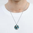 thumbnail image 5 of Christmas sled Stunning Glass Circular Pendant Necklace - Women's Necklaces Collection, 5 of 5