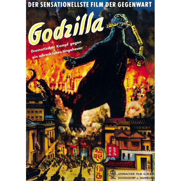 Godzilla Movie Poster Masterprint (11 x 17)