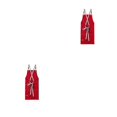 thumbnail image 4 of Injueey Delantales de lona para hombres Delantal multicolor para hombres Excelentes suministros para el hogar Protección de cobertura para rojo 2Conjunto, 4 of 6