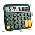 thumbnail image 6 of Riguas Mechanical Calculator 12-digit with Large LCD Display Convenient Precise Big Round Button Key Calculator, 6 of 7
