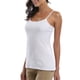 thumbnail image 4 of Cami Correa de espagueti ajustable para mujer construida en sujetador camisetas sin mangas 2 Pack Size T S, 4 of 6