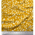 thumbnail image 1 of Soimoi Gold polyester Crepe Fabric Cow Animal Skin Print Fabric by the Yard 42 Inch Wide, 1 of 3