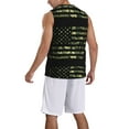 thumbnail image 2 of Sikiie American Flag Camo Basketball Jersey Reversible Men's Mesh Athletic Sports Shirts Training Practice S-4XLLarge, 2 of 6