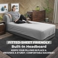 thumbnail image 6 of Bestway SleepSupport Air Mattress Twin 18” with Headboard, Built-in AC Pump, 6 of 11