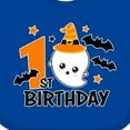 thumbnail image 4 of Inktastic 1st Birthday with Ghost and Bats Halloween Boys or Girls Baby Bib, 4 of 4