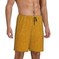 thumbnail image 2 of Sikiie Gold Glitter Mens Pajama Shorts, Lounge Pant, Men's shorts，Sleep Pj Shorts for Men-4X-Large, 2 of 6
