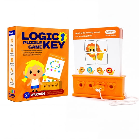 Montessori Logical Thinking Toys, Color & Shape Matching Puzzle Game for Kids