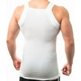 thumbnail image 2 of Different Touch Men Cotton Tank Top Square Cut Muscle Rib A-Shirt, 2 of 2