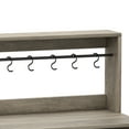 thumbnail image 5 of DEXTRUS Coffee Bar Cabinet Modern Sideboard Rustic Grey Oak with Power Outlet Wine Glass Rack Barn Door 47 Inch, 5 of 6