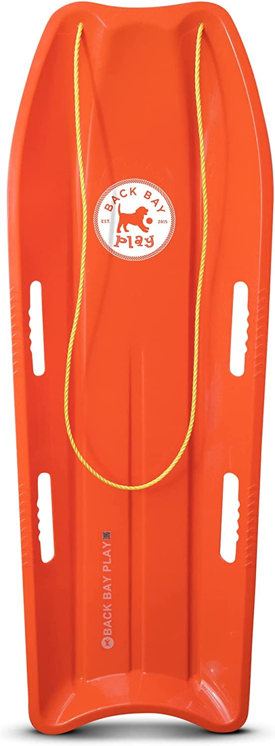 Back Bay Play 47" Snow Sled Racer Dynamite Red 2 Person Toboggan with