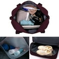 thumbnail image 5 of LSLJS Travel Duffel Bag, Large Capacity Weekender Bags with Trolley Sleeve and Shoes Compartment, Waterproof Sport Gym Tote Bag Personal Item Bag Foldable Carry on Luggage Overnight Bag for Women Men, 5 of 6