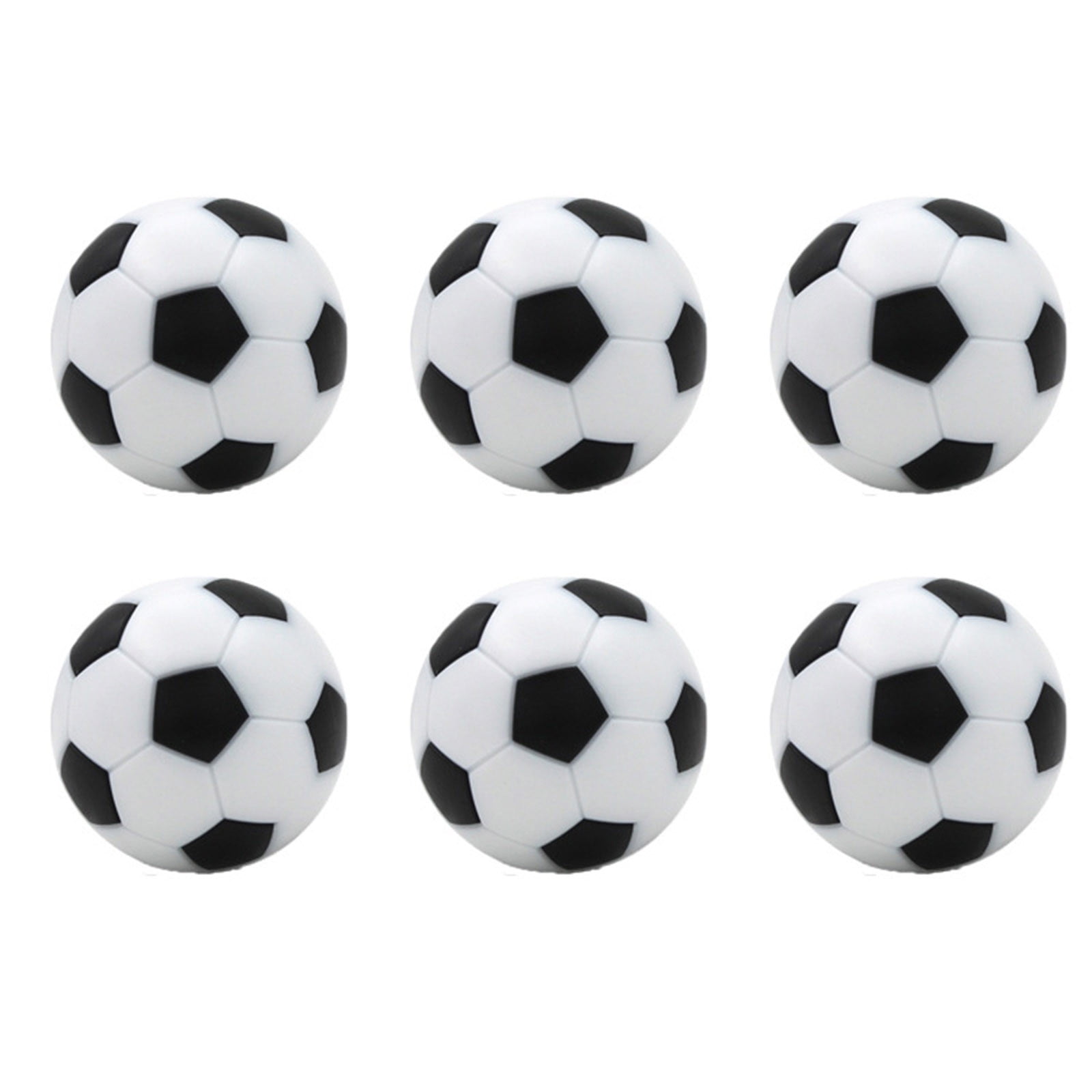 6 Pieces 36mm Soccer Table Football Balls Foosball Replacement Table Game Accessories Blue & White 