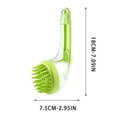 thumbnail image 3 of Uuiauoio Pet Bath Brush, 2 in 1 Dog Bath Brush with Built-in Shampoo Dispenser, Pet Wash Brush for Bathing Dog Grooming Massage Brush for Long Short Haired Dogs Cats Shower, 3 of 6
